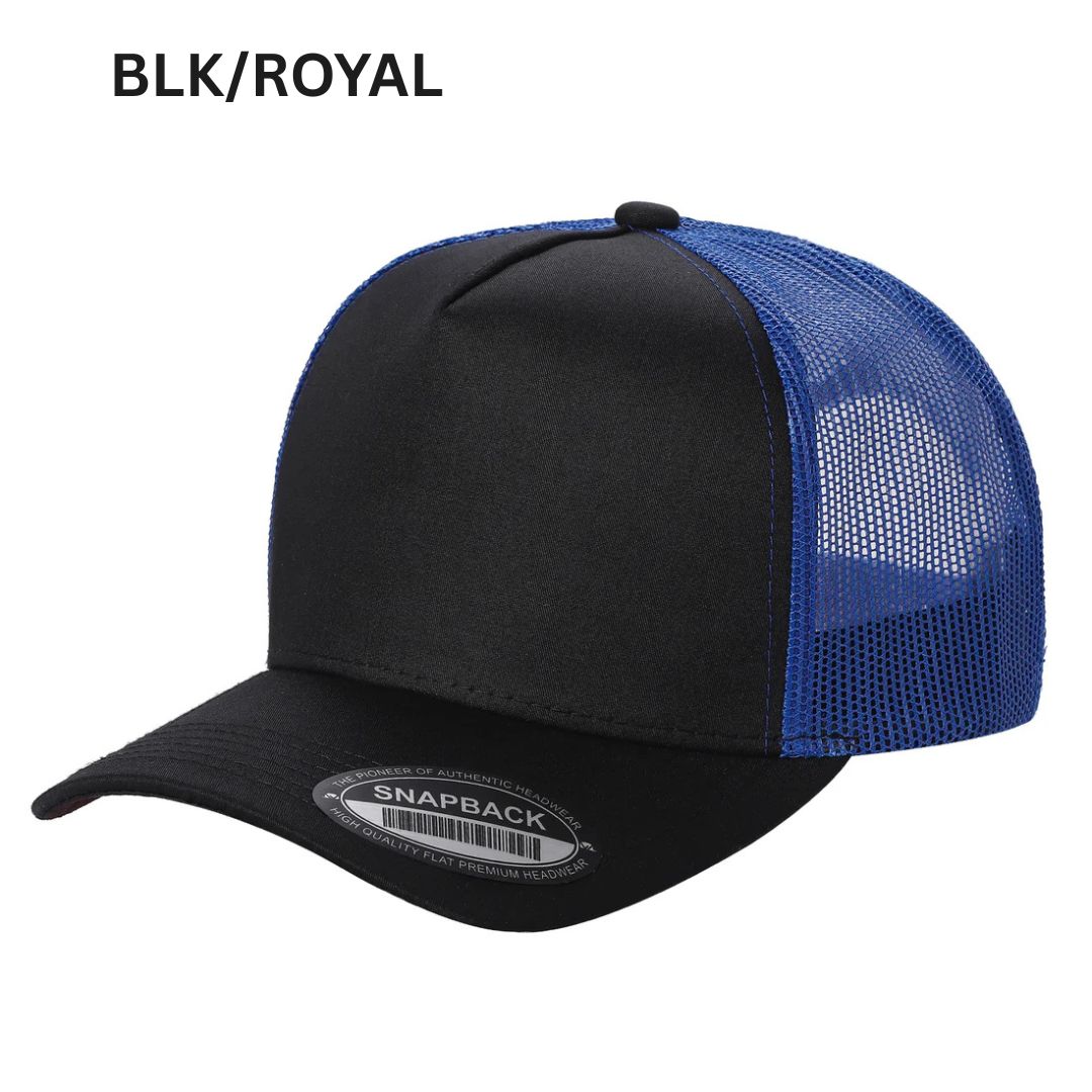 5panel Twill Crown Tracker Mesh Snapback 2tone 5trtm | Burzip Inc