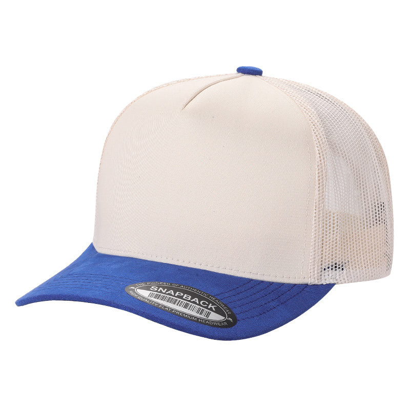 TCMS-DZ-TWILL CROWN, MESH BACK, SUEDE BILL 12PCS/DZ