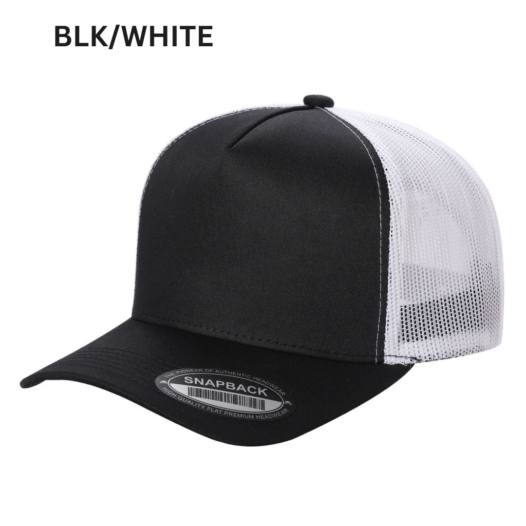 5panel Twill Crown Tracker Mesh Snapback 2tone 5trtm | Burzip Inc
