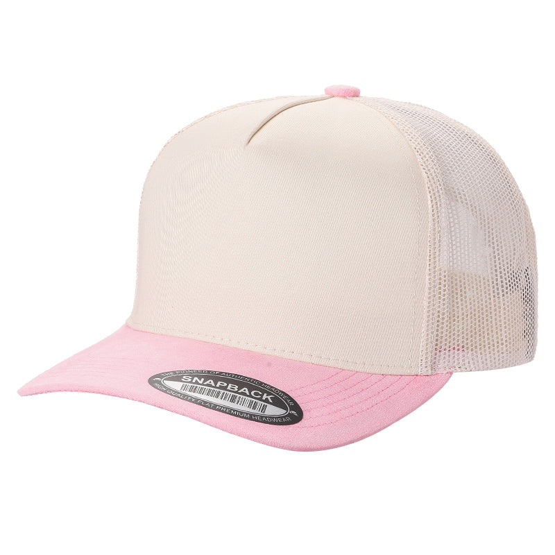 TCMS-DZ-TWILL CROWN, MESH BACK, SUEDE BILL 12PCS/DZ