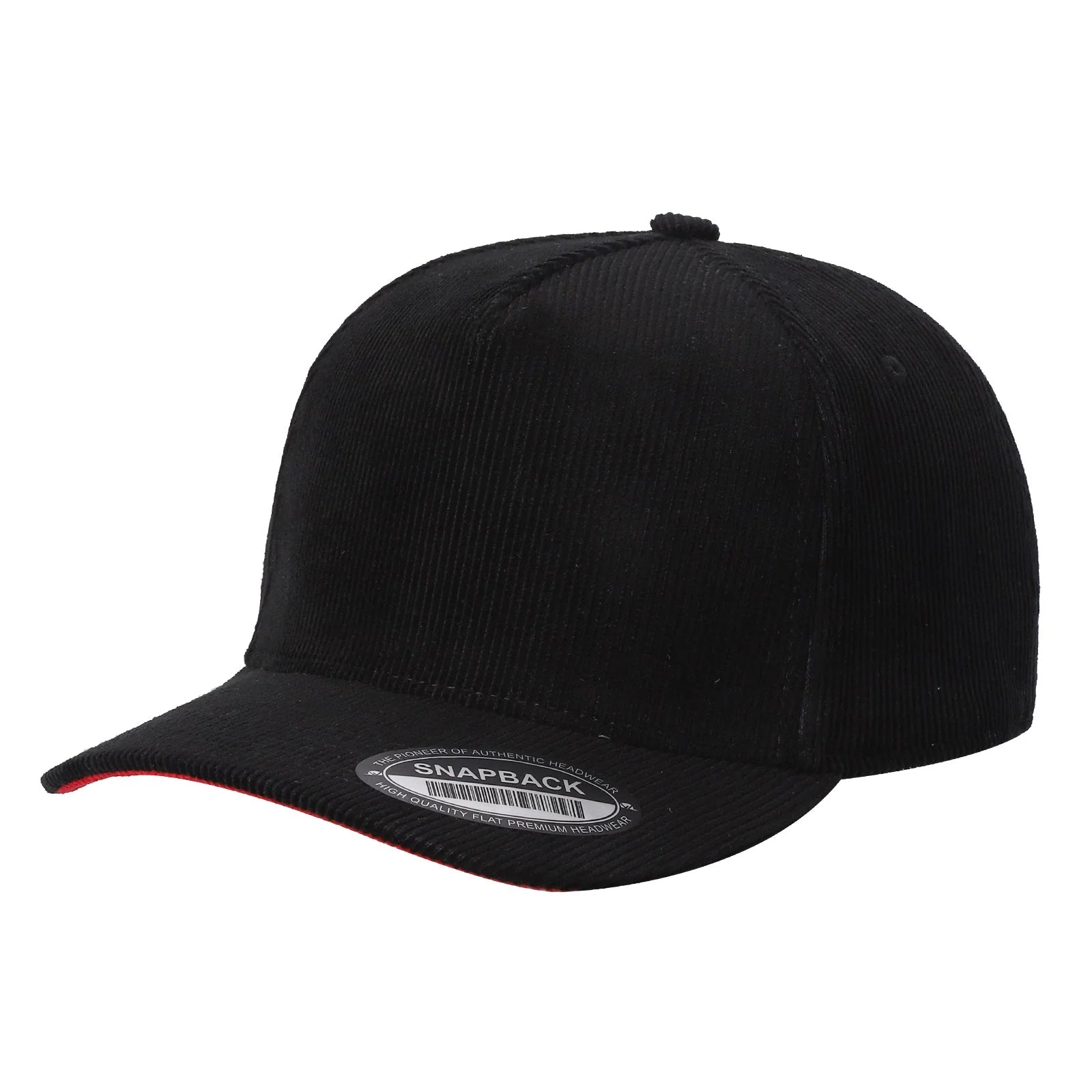 51>Corduroy 5Panel Blank Baseball Cap Solid (42/DZ)