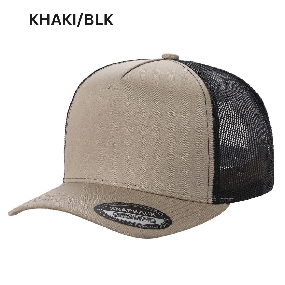 5panel Twill Crown Tracker Mesh Snapback 2tone 5trtm | Burzip Inc