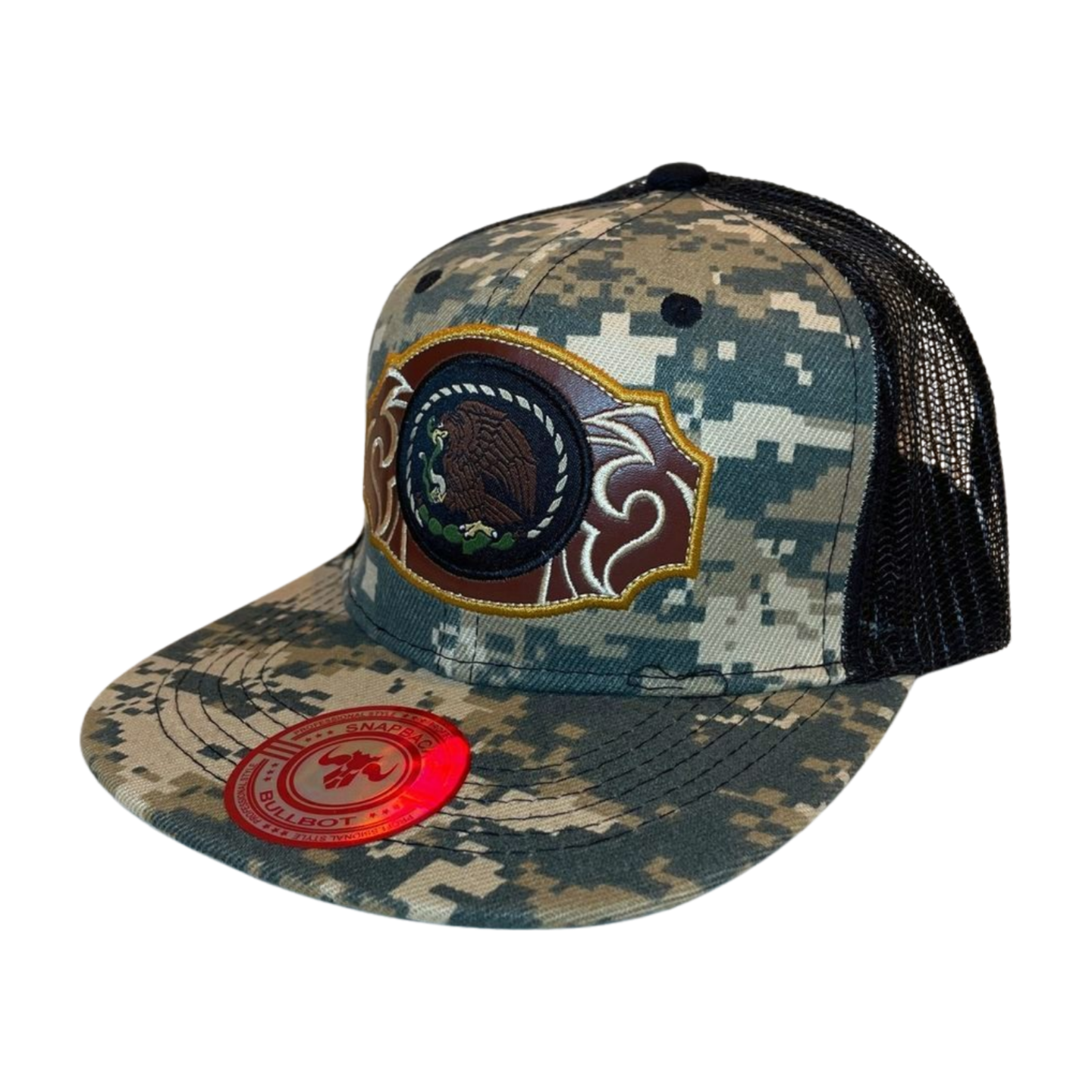 HPM-DZ-EAGLE EMB FLATBILL MESH BACK SNAPBACK