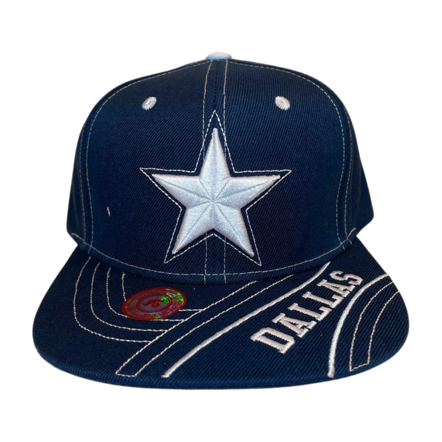 HP-DZ-STAR EMBROIDERY FLAT BILL SNAPBACK