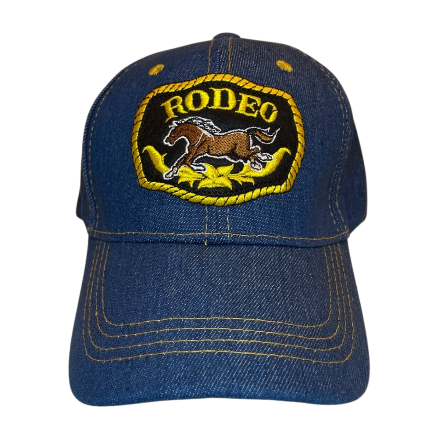 HP-DZ-cowboy embroidery velcro ball cap
