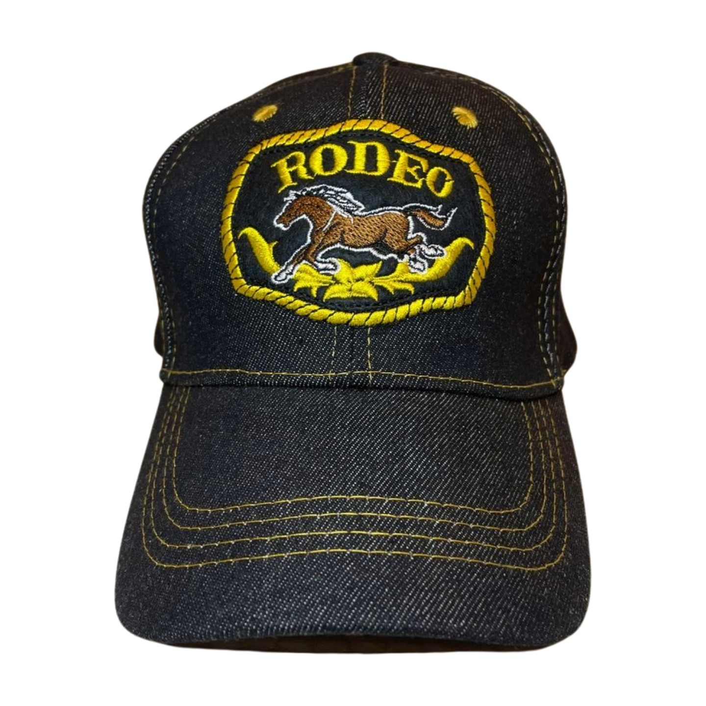HP-DZ-cowboy embroidery velcro ball cap