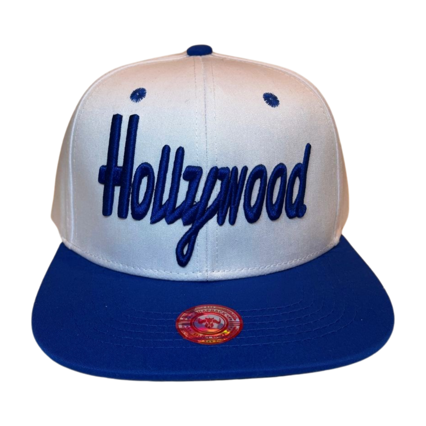 HP-DZ-HOLLYWOOD EMBROIDERY, FLAT BILL SNAPBACK 12PCS/DZ