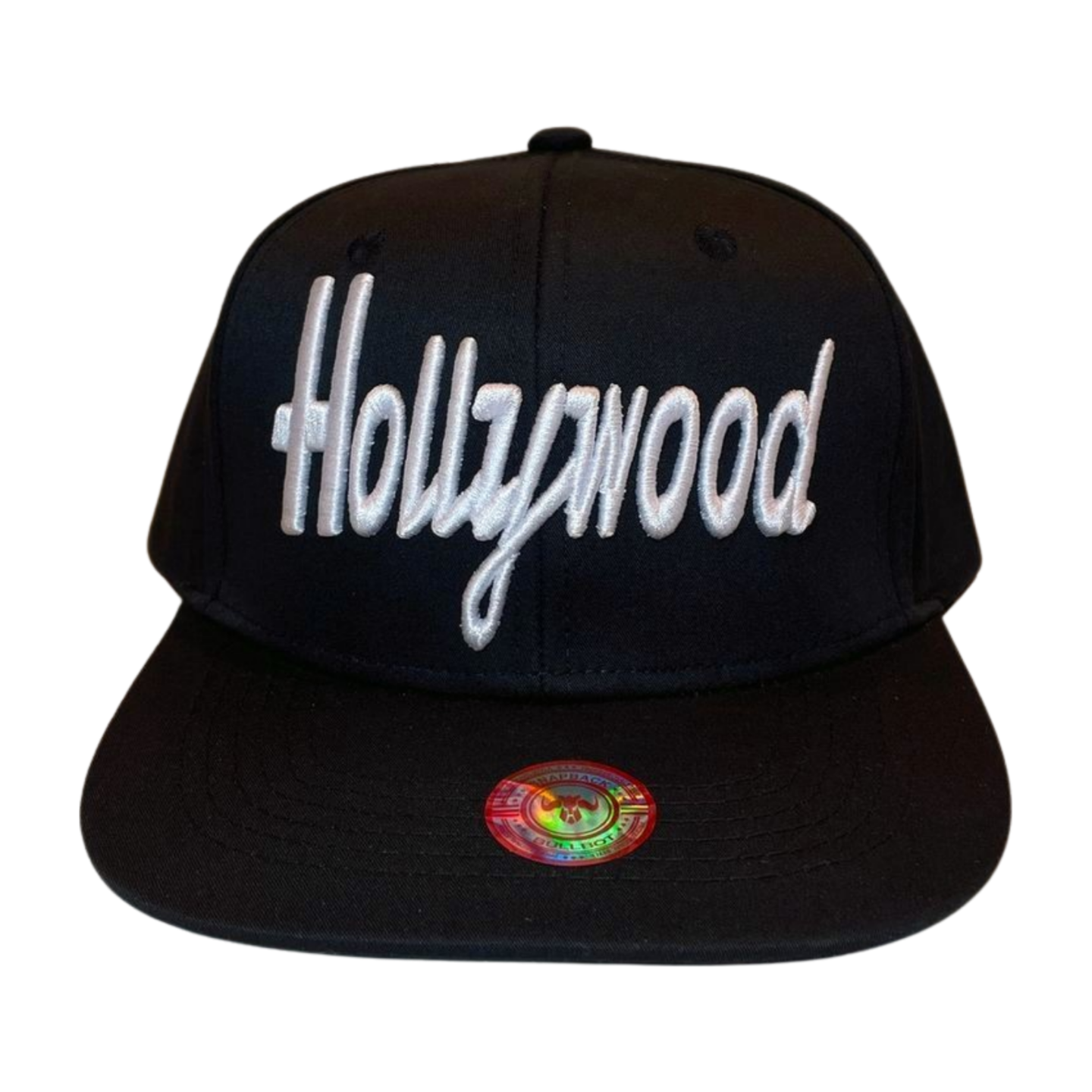 HP-DZ-HOLLYWOOD EMBROIDERY, FLAT BILL SNAPBACK 12PCS/DZ