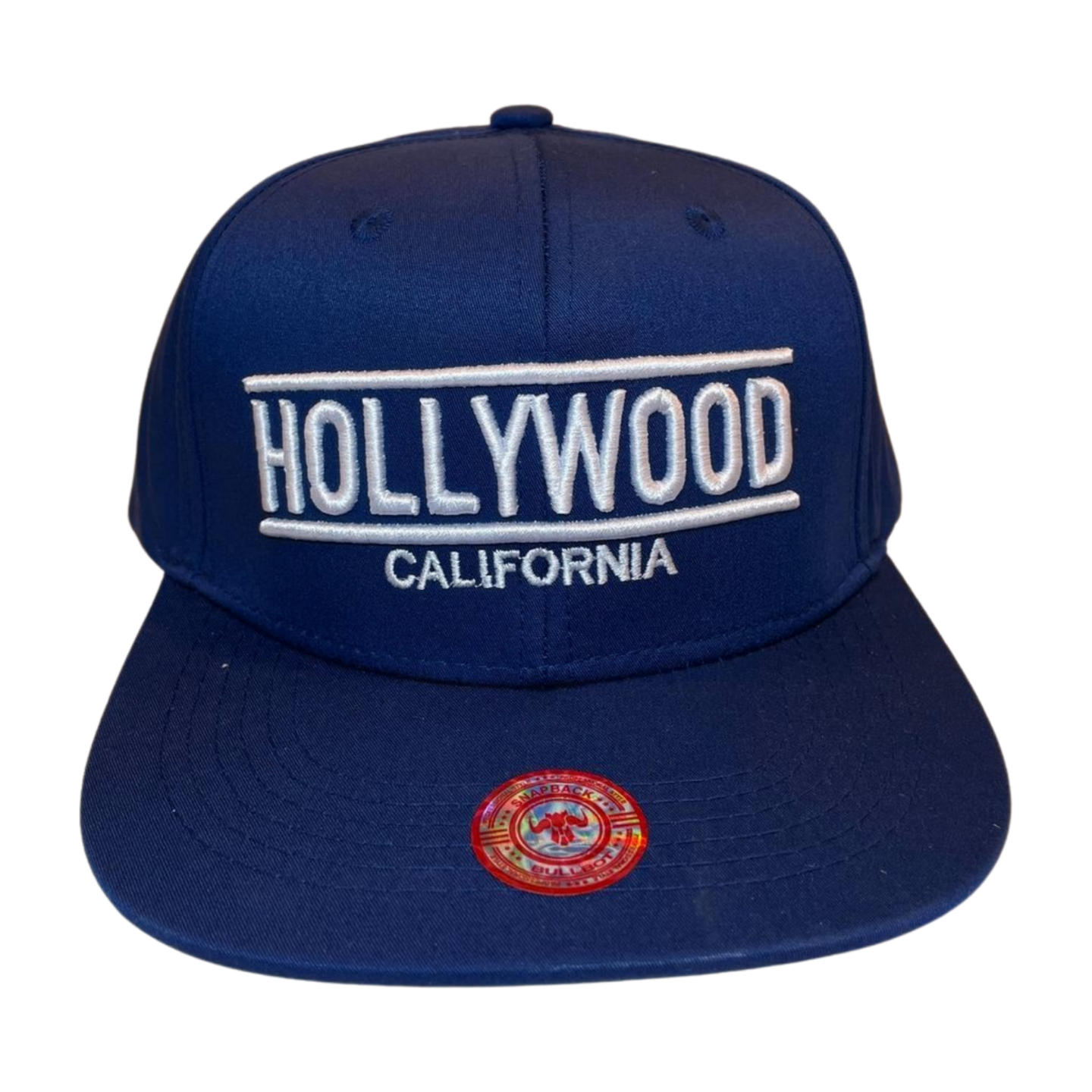 HP-DZ-HOLLYWOOD EMBROIDERY, FLAT BILL SNAPBACK 12PCS/DZ