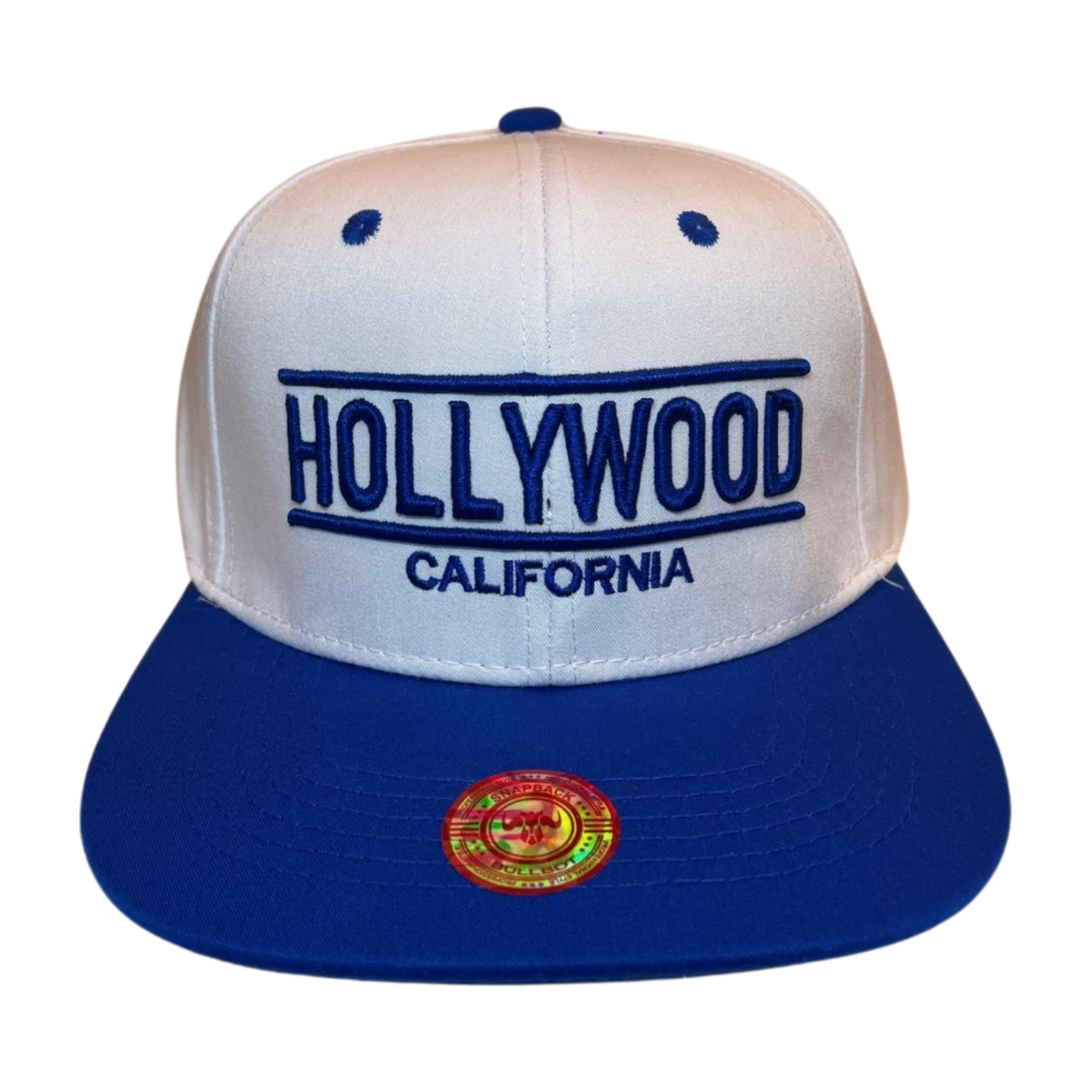 HP-DZ-HOLLYWOOD EMBROIDERY, FLAT BILL SNAPBACK 12PCS/DZ