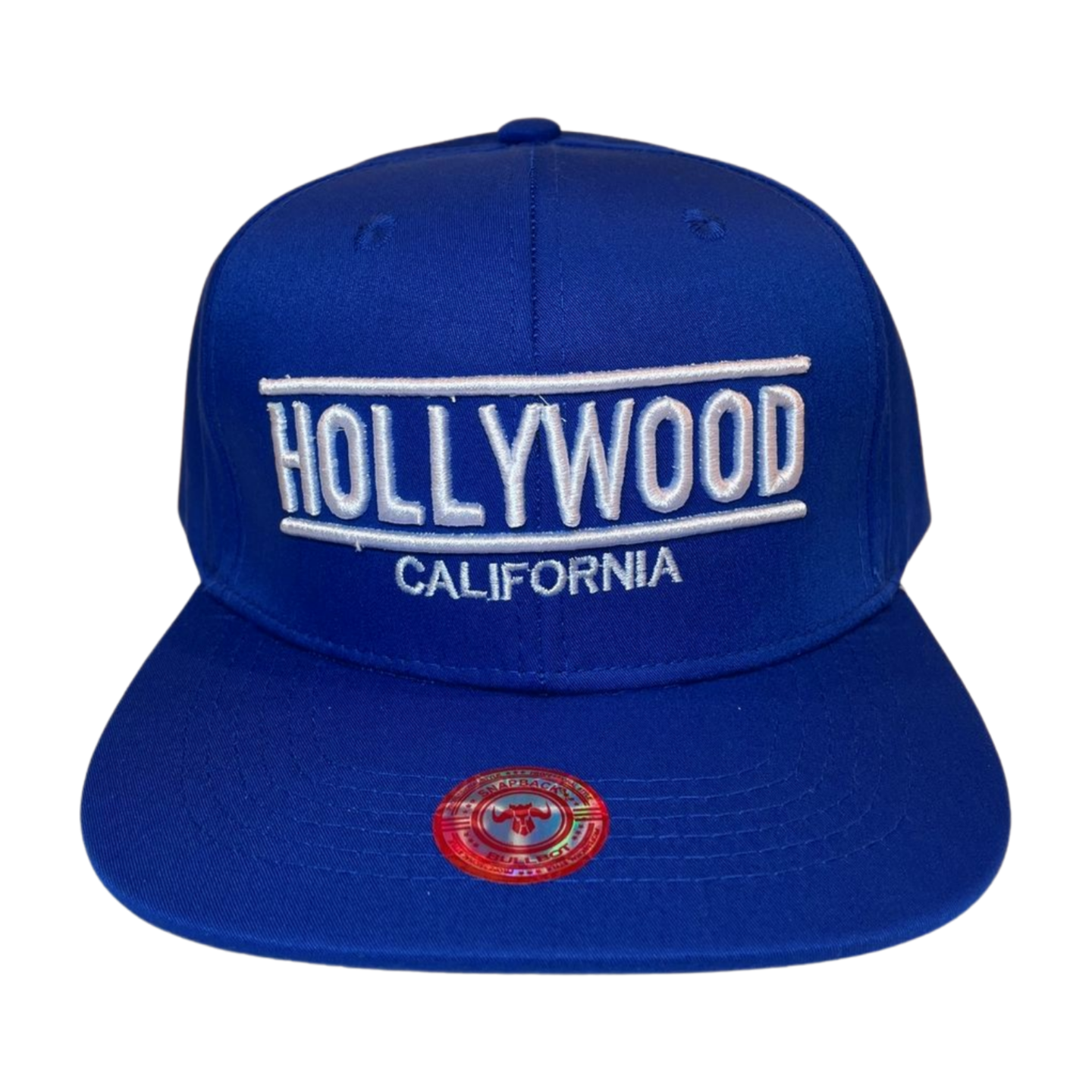 HP-DZ-HOLLYWOOD EMBROIDERY, FLAT BILL SNAPBACK 12PCS/DZ