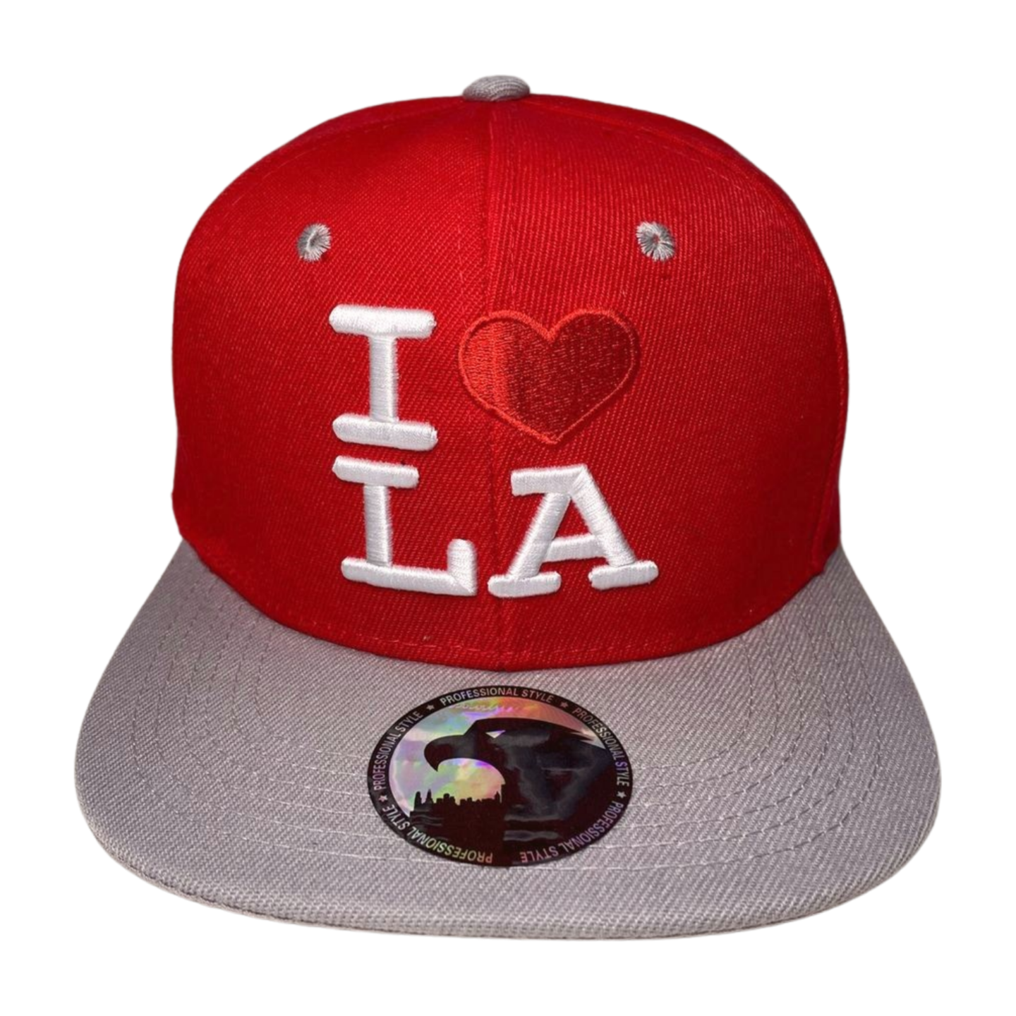 HP-DZ-I LOVE LA EMBROIDERY, FLAT BILL ACRIL SNAPBACK