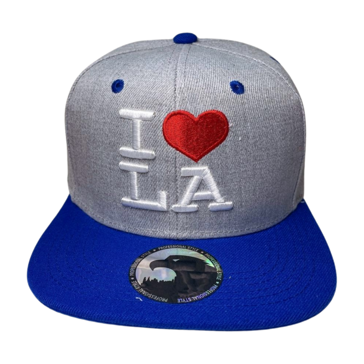 HP-DZ-I LOVE LA EMBROIDERY, FLAT BILL ACRIL SNAPBACK