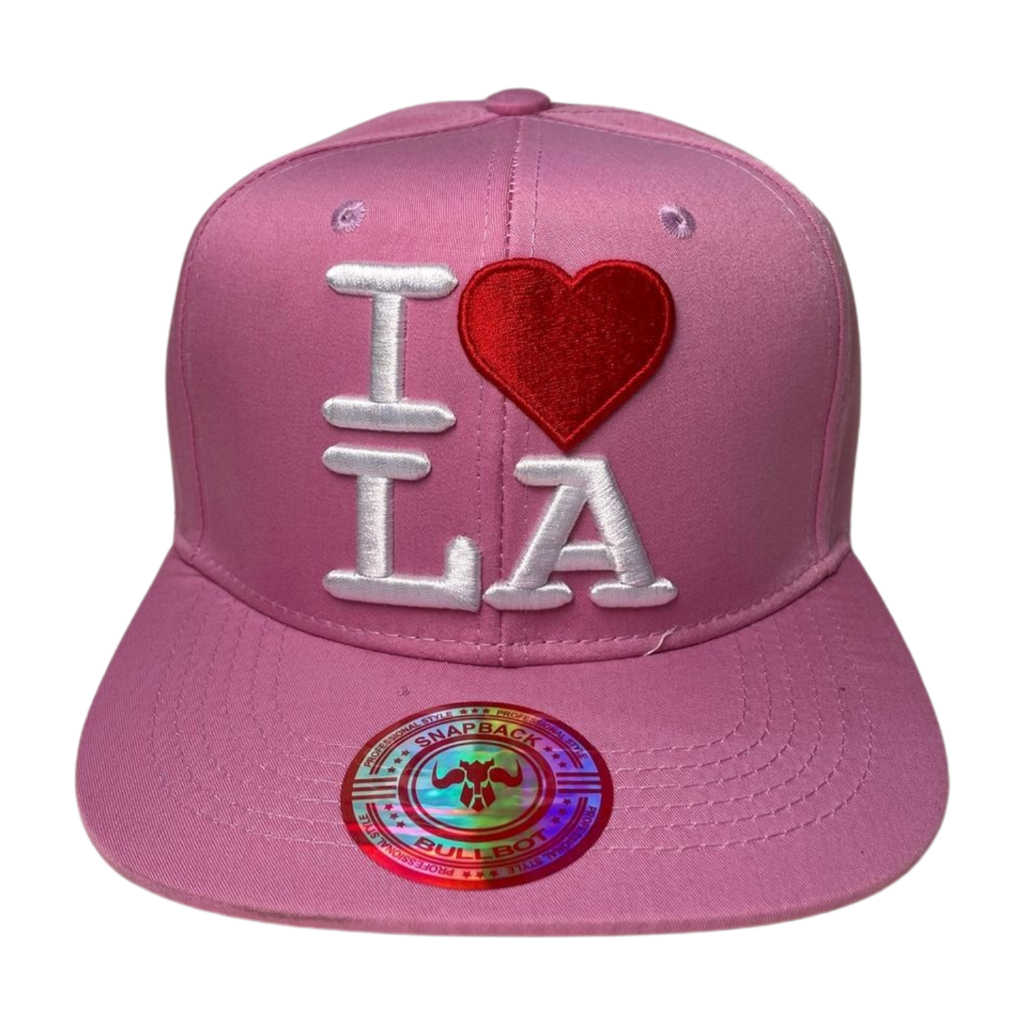 HP-DZ-I LOVE LA EMBROIDERY, FLAT BILL ACRIL SNAPBACK