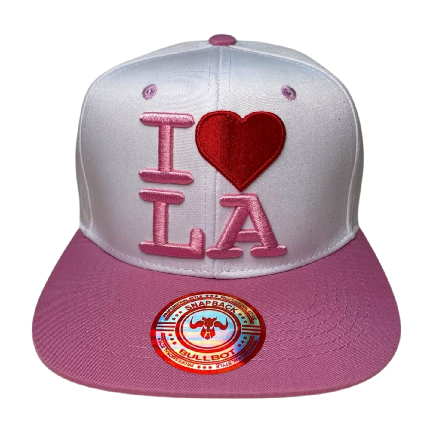 HP-DZ-I LOVE LA EMBROIDERY, FLAT BILL ACRIL SNAPBACK