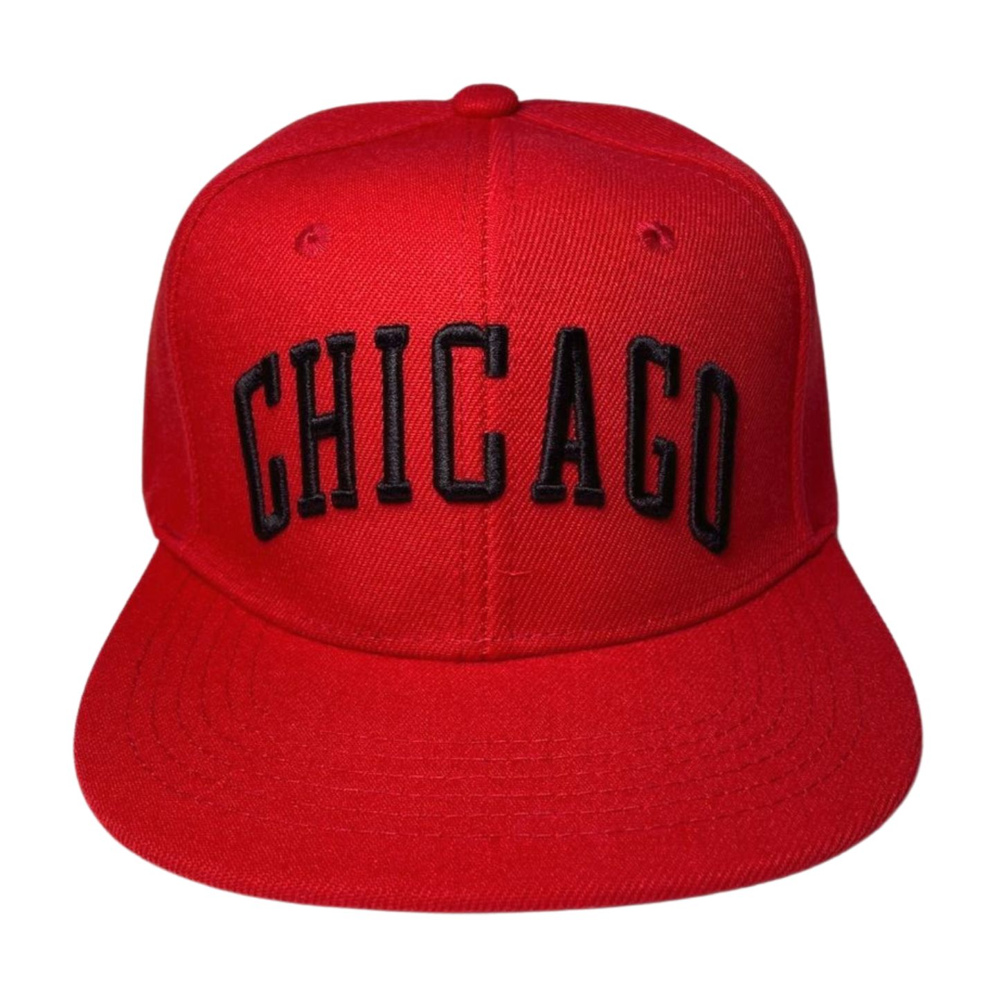 HP-PK6-CHICAGO EMBROIDERY, FLAT BILL SNAPBACK 6PCS/PACK