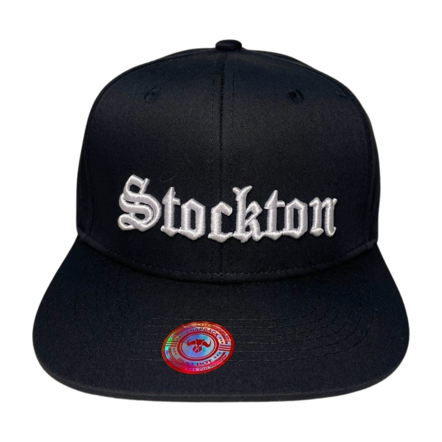 HP-DZ-CLASSIC LETTER WHT EMBROIDERY ON BLACK CAP FLAT BILL