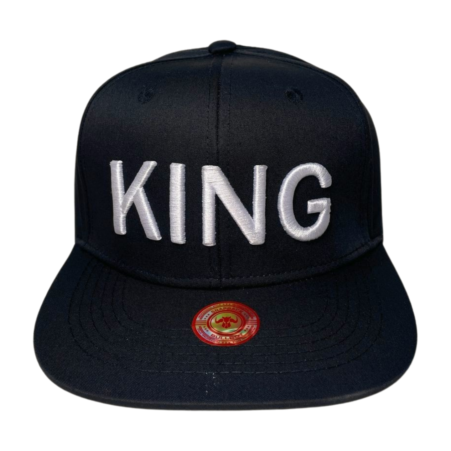 HP-DZ-CLASSIC LETTER WHT EMBROIDERY ON BLACK CAP FLAT BILL