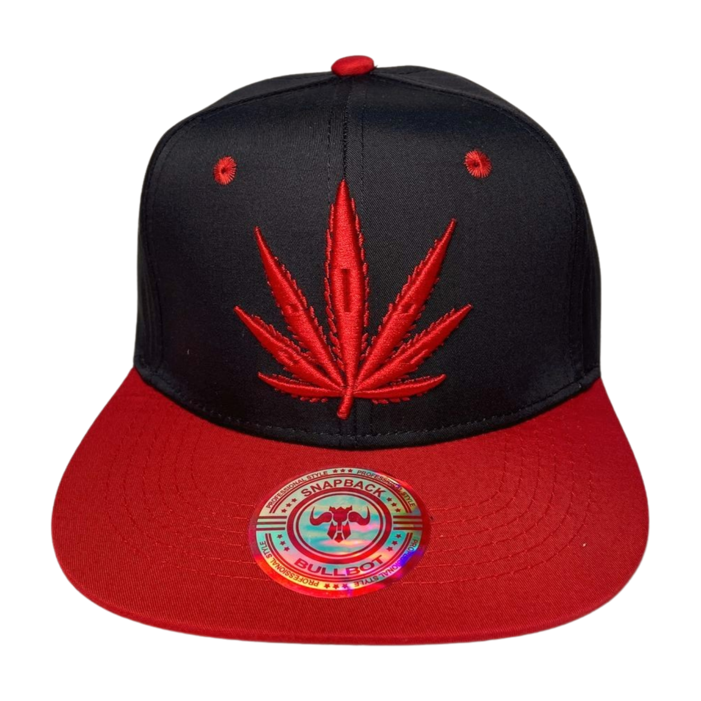 HP-DZ-LEAVE Marijuana Embroidery Flat Bill Snapback