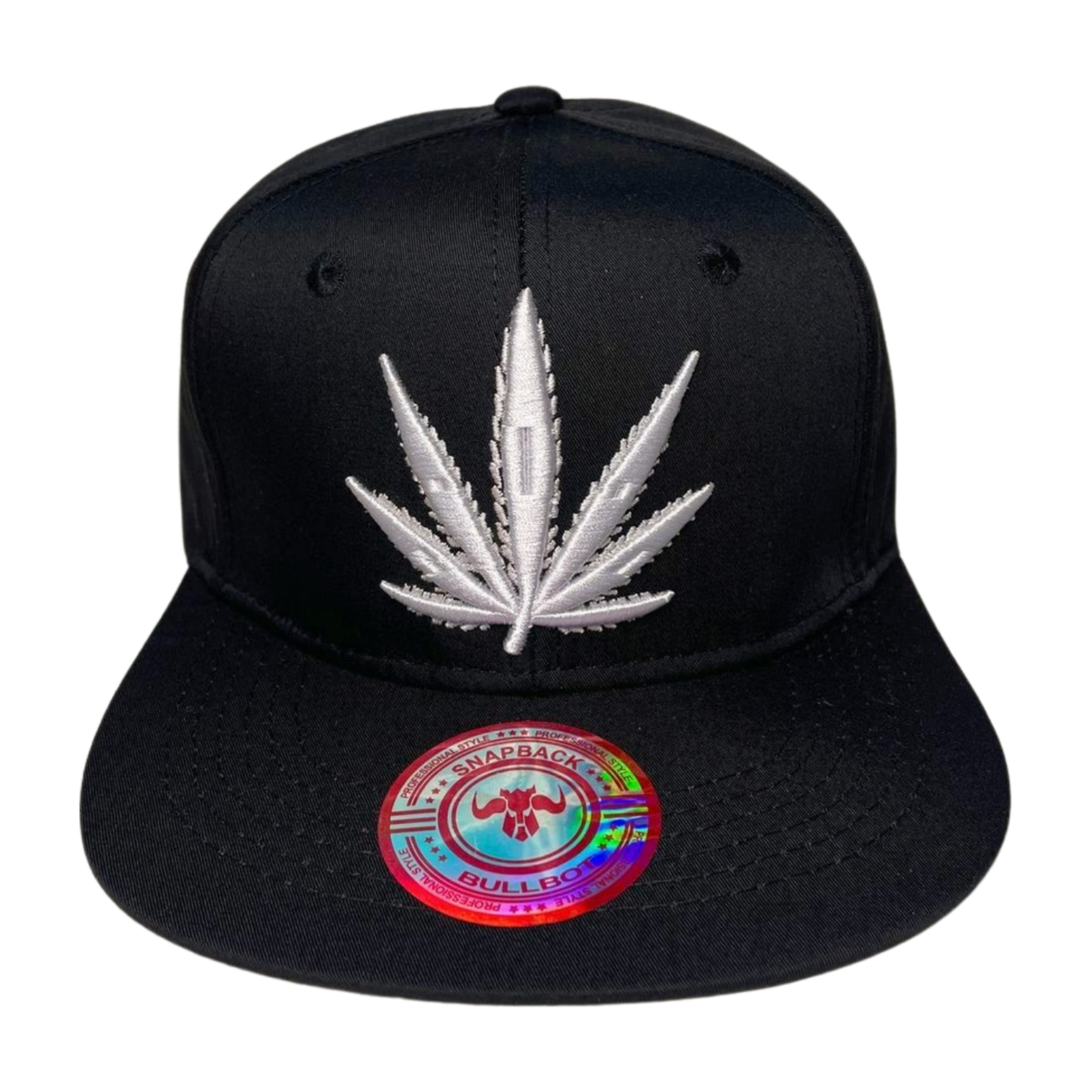 HP-DZ-LEAVE Marijuana Embroidery Flat Bill Snapback
