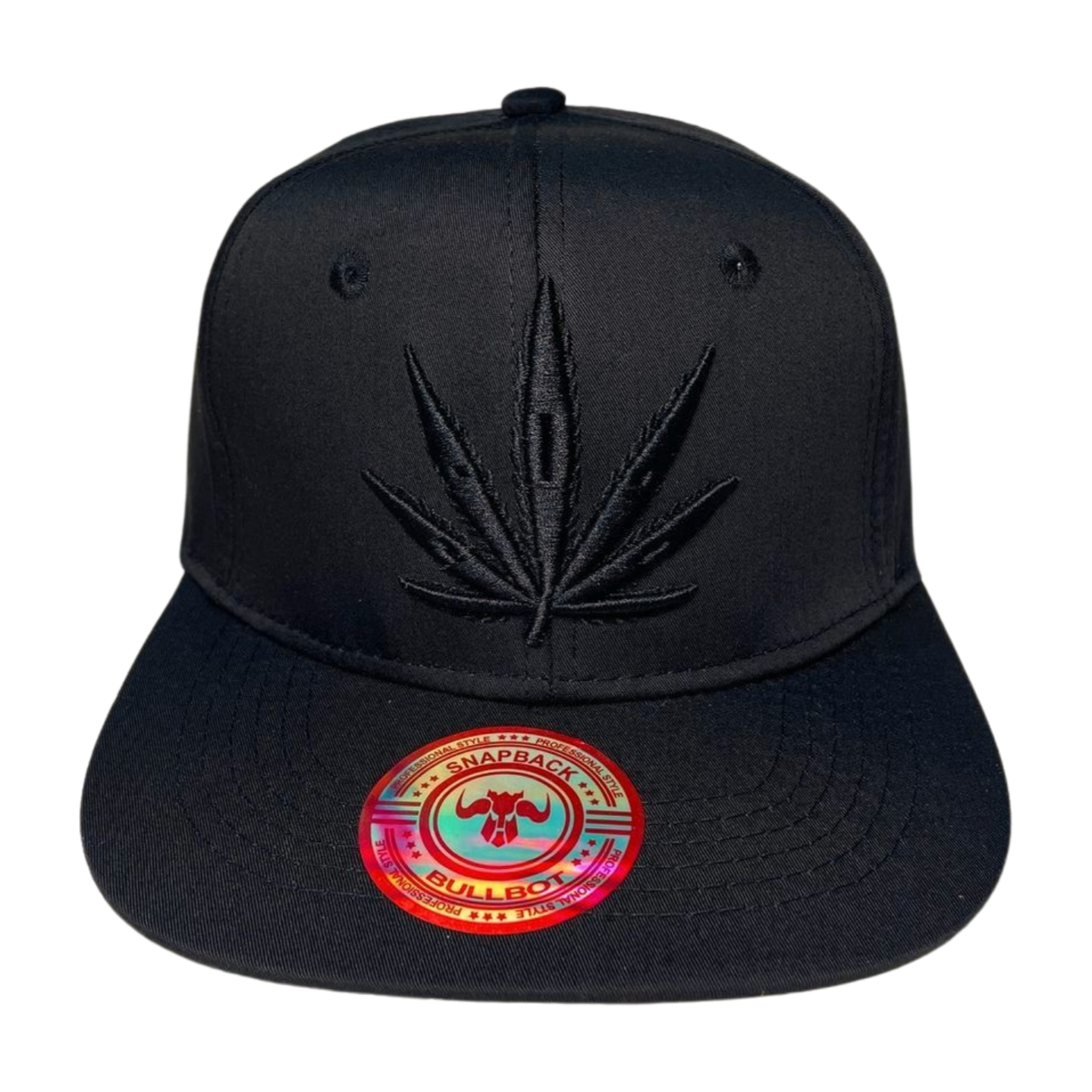 HP-DZ-LEAVE Marijuana Embroidery Flat Bill Snapback
