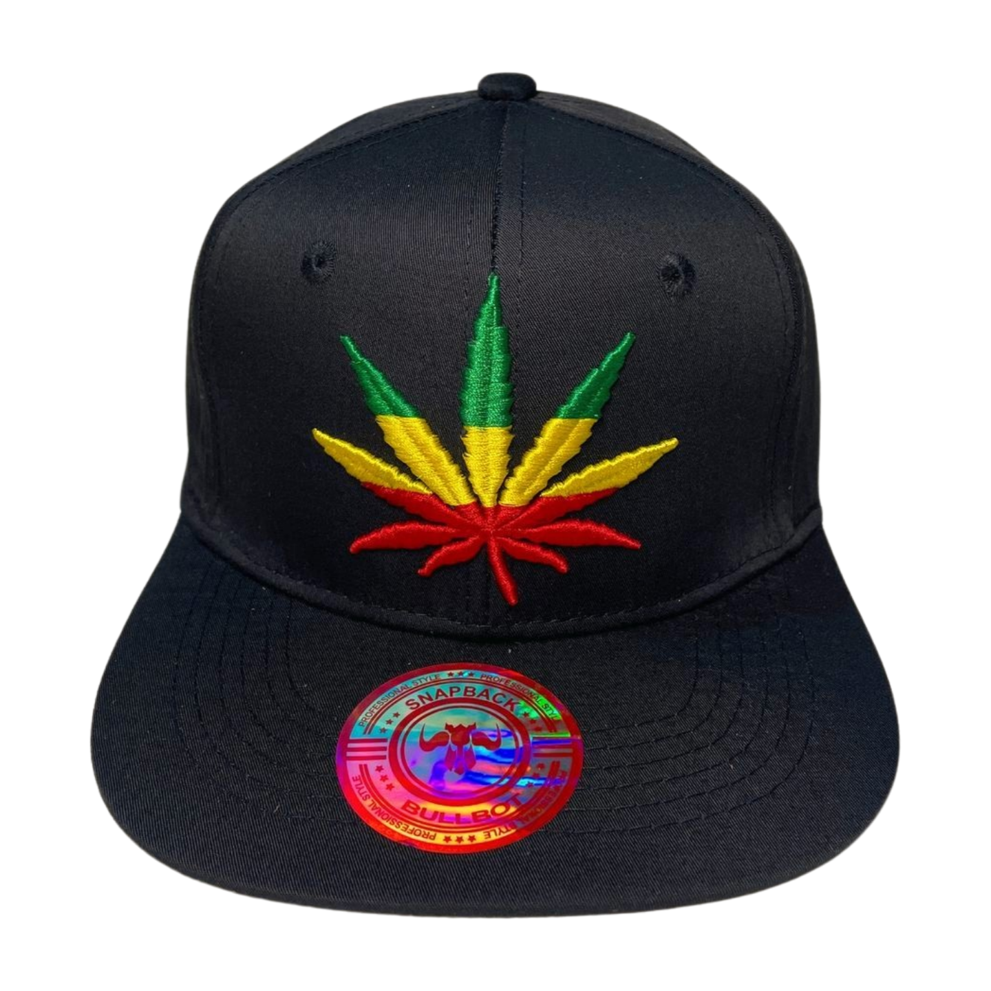 HP-DZ-LEAVE Marijuana Embroidery Flat Bill Snapback