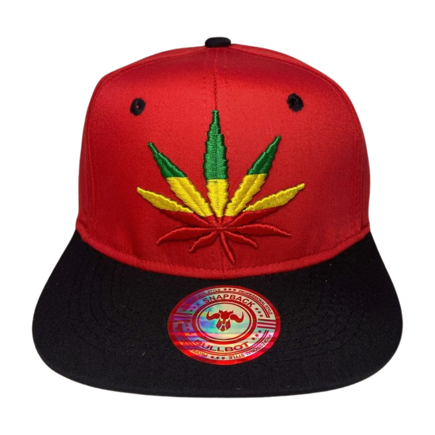 HP-DZ-LEAVE Marijuana Embroidery Flat Bill Snapback