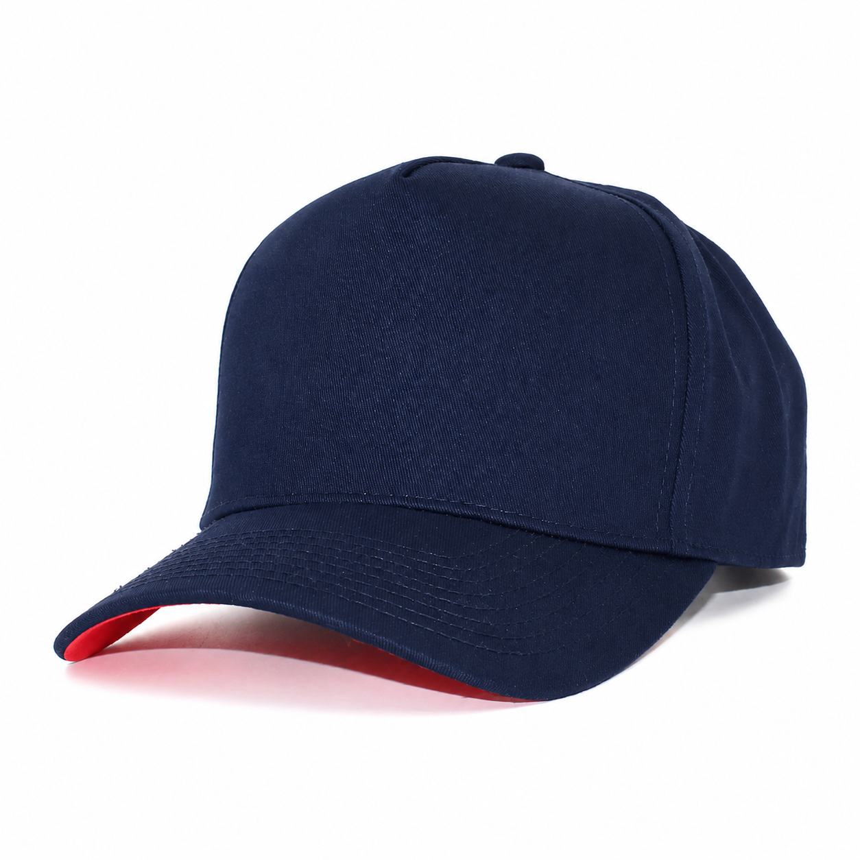 500 5 Panel Two-Tone Structured Snapback Cap Black