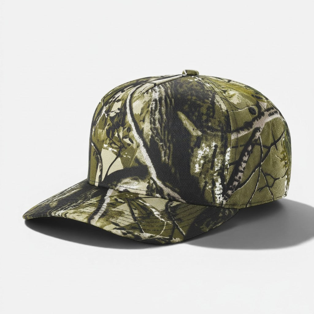 Hunting Camo wholesale 5 panel camouflage blank adjustable cap for embroidery and custom printing