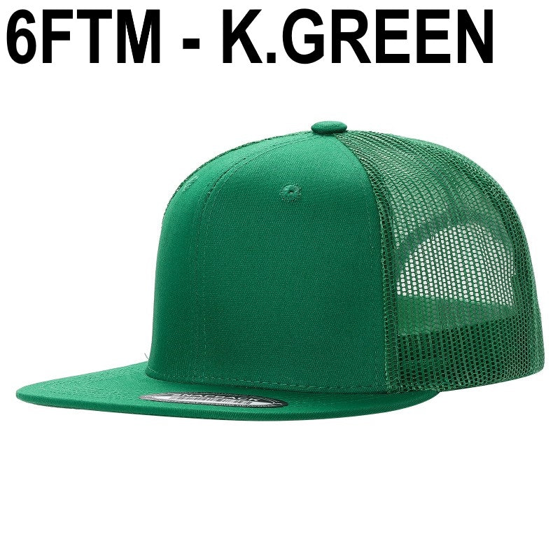 6FTM-PK6- 6 Panel Flat Bill 6PCS/PACK
