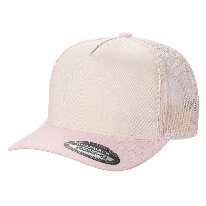 TCMS-DZ-TWILL CROWN, MESH BACK, SUEDE BILL 12PCS/DZ