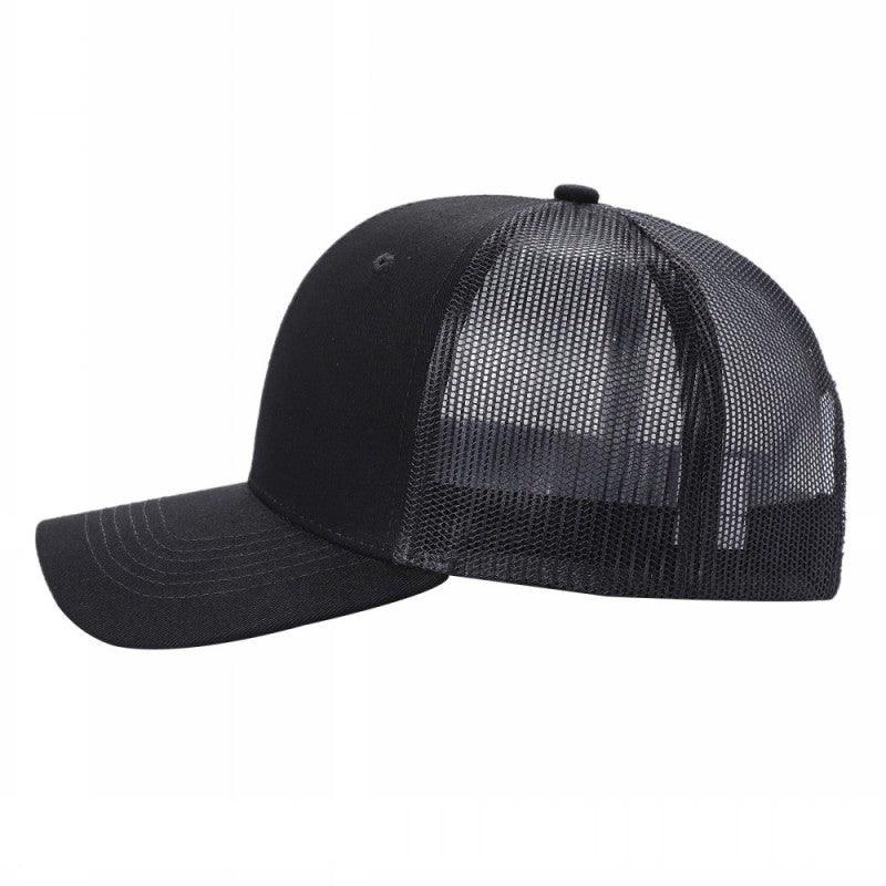 6CTM - 6 Panel Curve Trucker Mesh Solid Hat