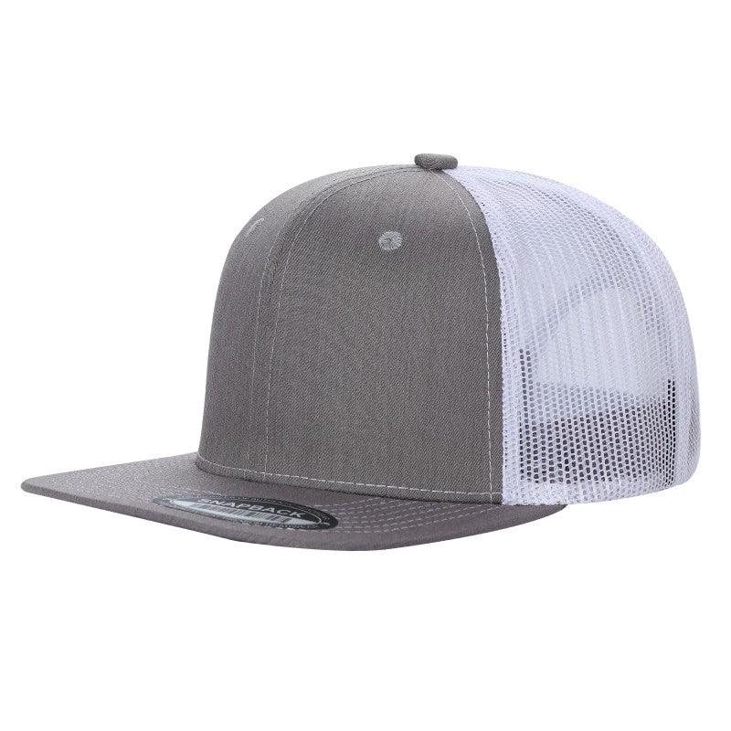 6TFTM - 6PANEL FLAT BILL - BLK - Burzip Wholesale