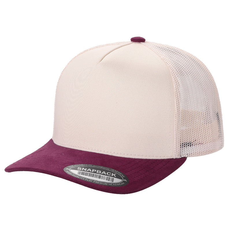 TCMS-DZ-TWILL CROWN, MESH BACK, SUEDE BILL 12PCS/DZ