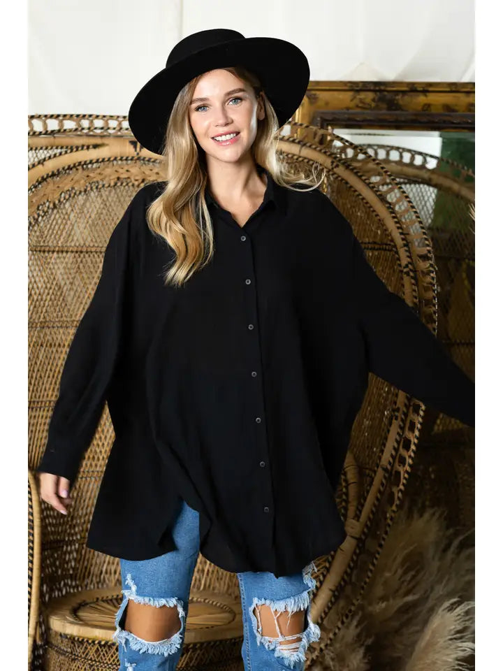 ST0105-PK3-WASHED OVERSIZED BUTTON UP SHIRTS-$18 (SML:111=3PCS)