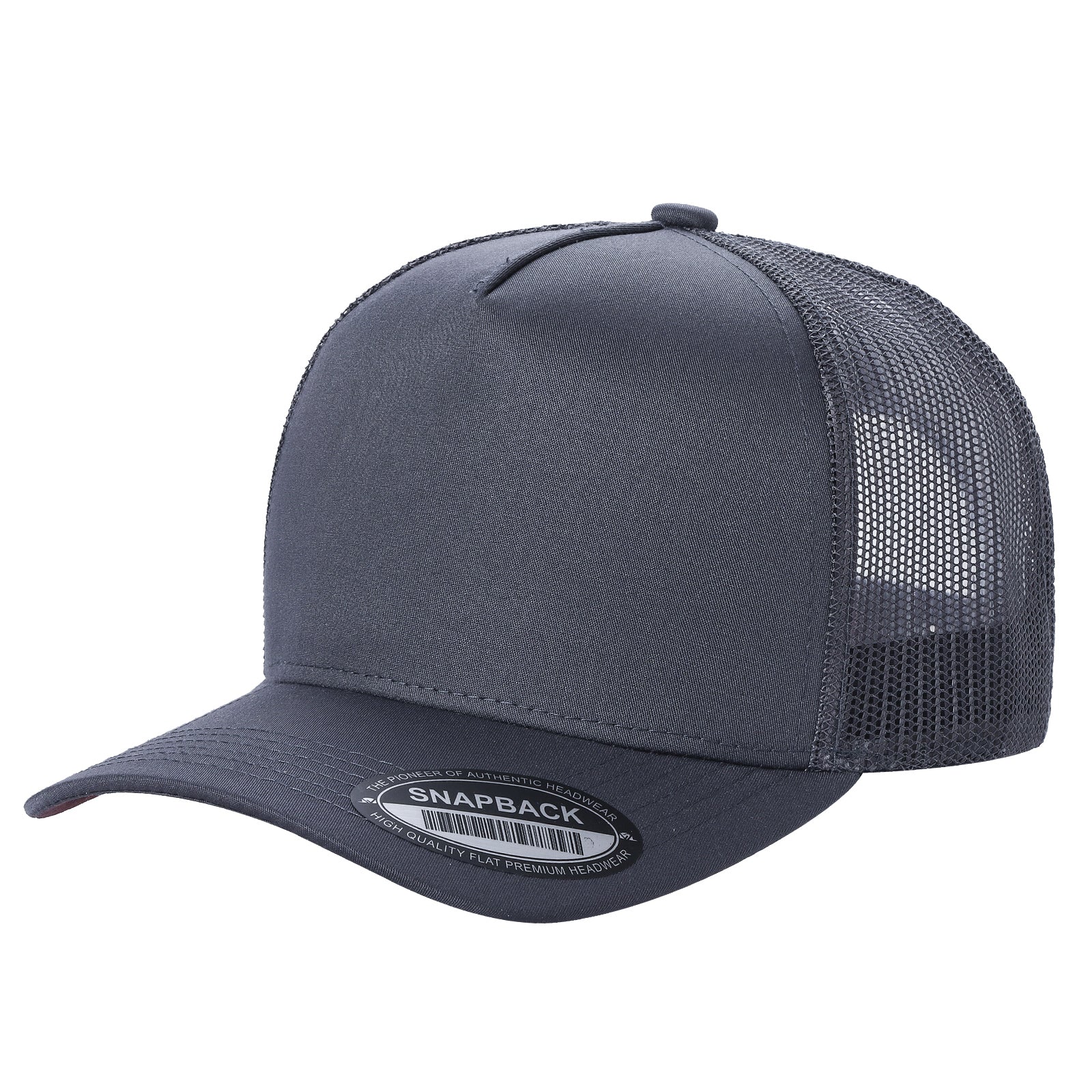 5panel Twill Crown Tracker Mesh Snapback Solid 5trtm - RED - Burzip Wholesale