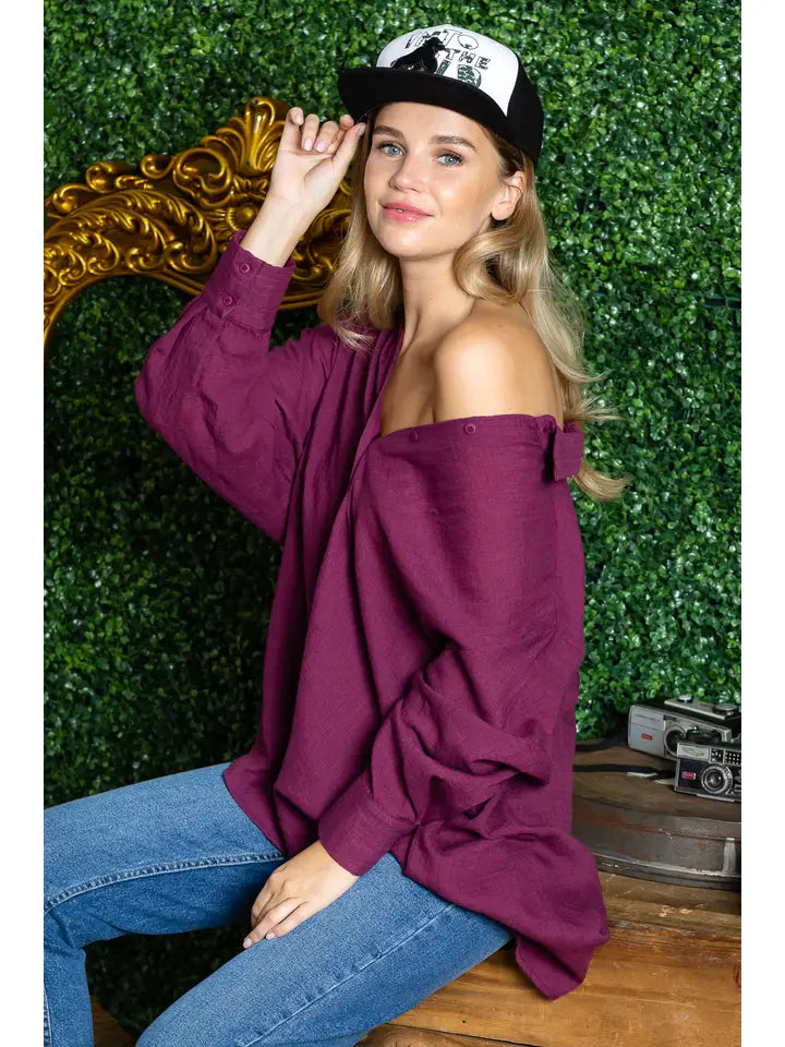 ST0105-PK3-WASHED OVERSIZED BUTTON UP SHIRTS-$18 (SML:111=3PCS)