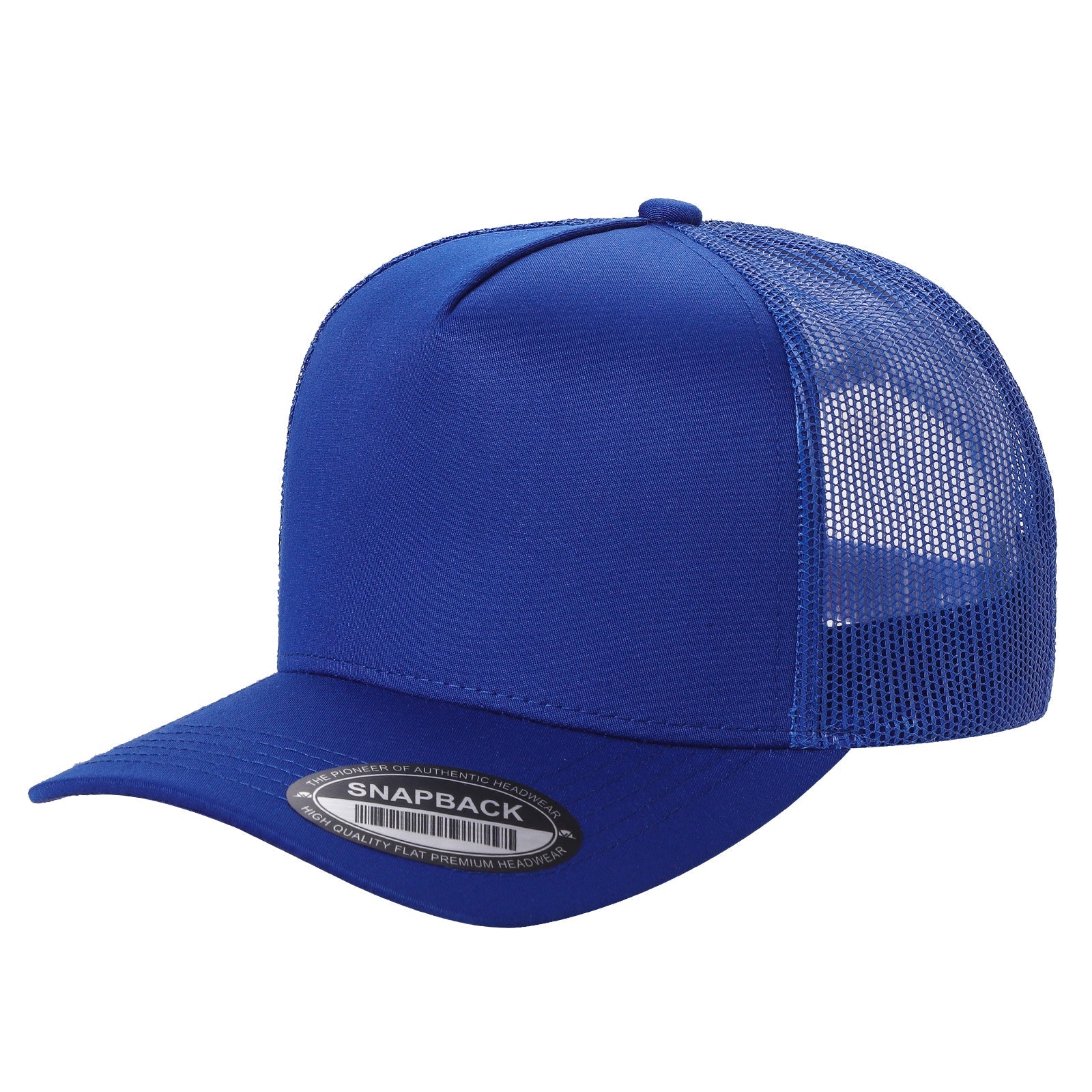 5panel Twill Crown Tracker Mesh Snapback Solid 5trtm - D.GREEN - Burzip Wholesale