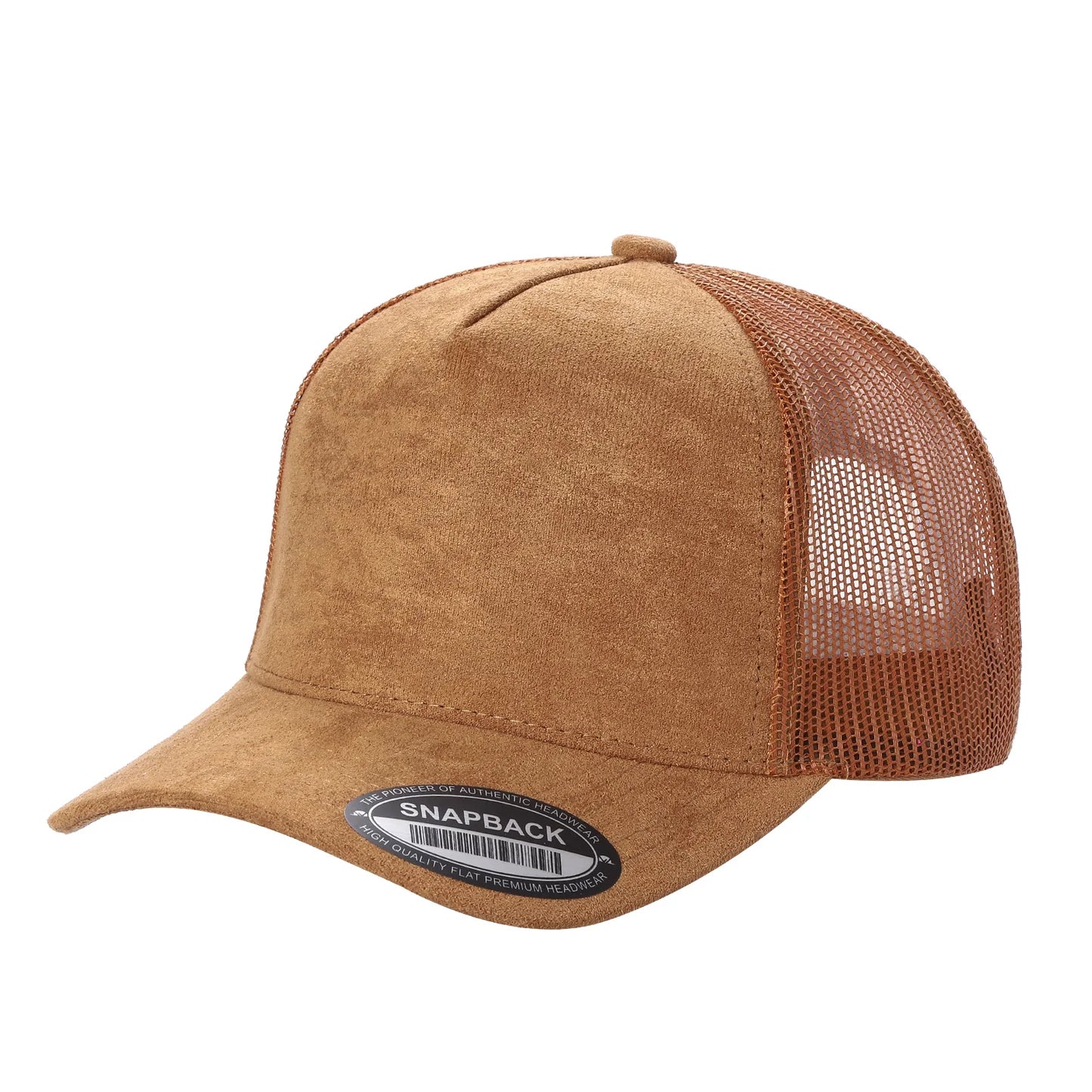 SUM>PK6>5PANEL, SUEDE FRONT, MESH BACK-$6