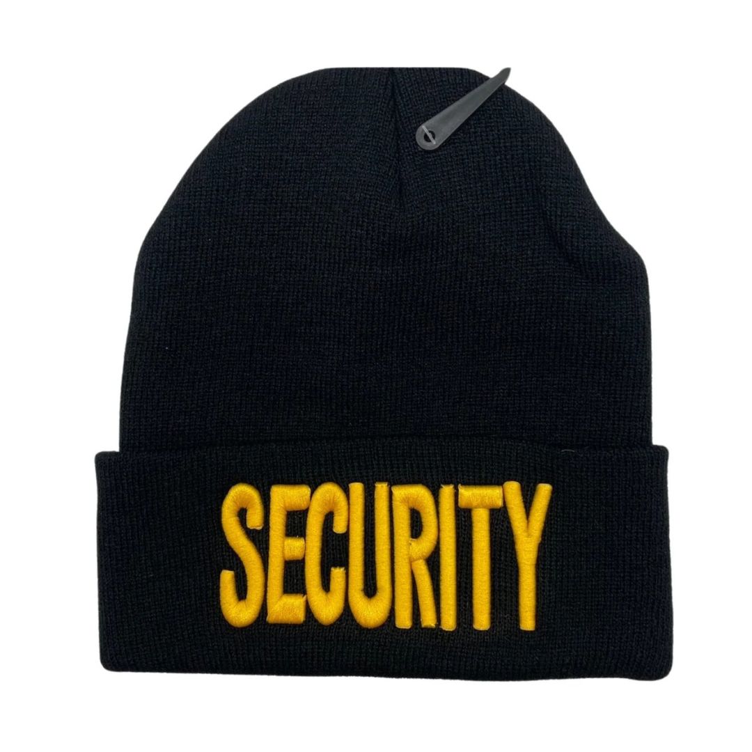 LONG BEANIE W/EMBROIDERY (SECURITY) 1DZ/$30