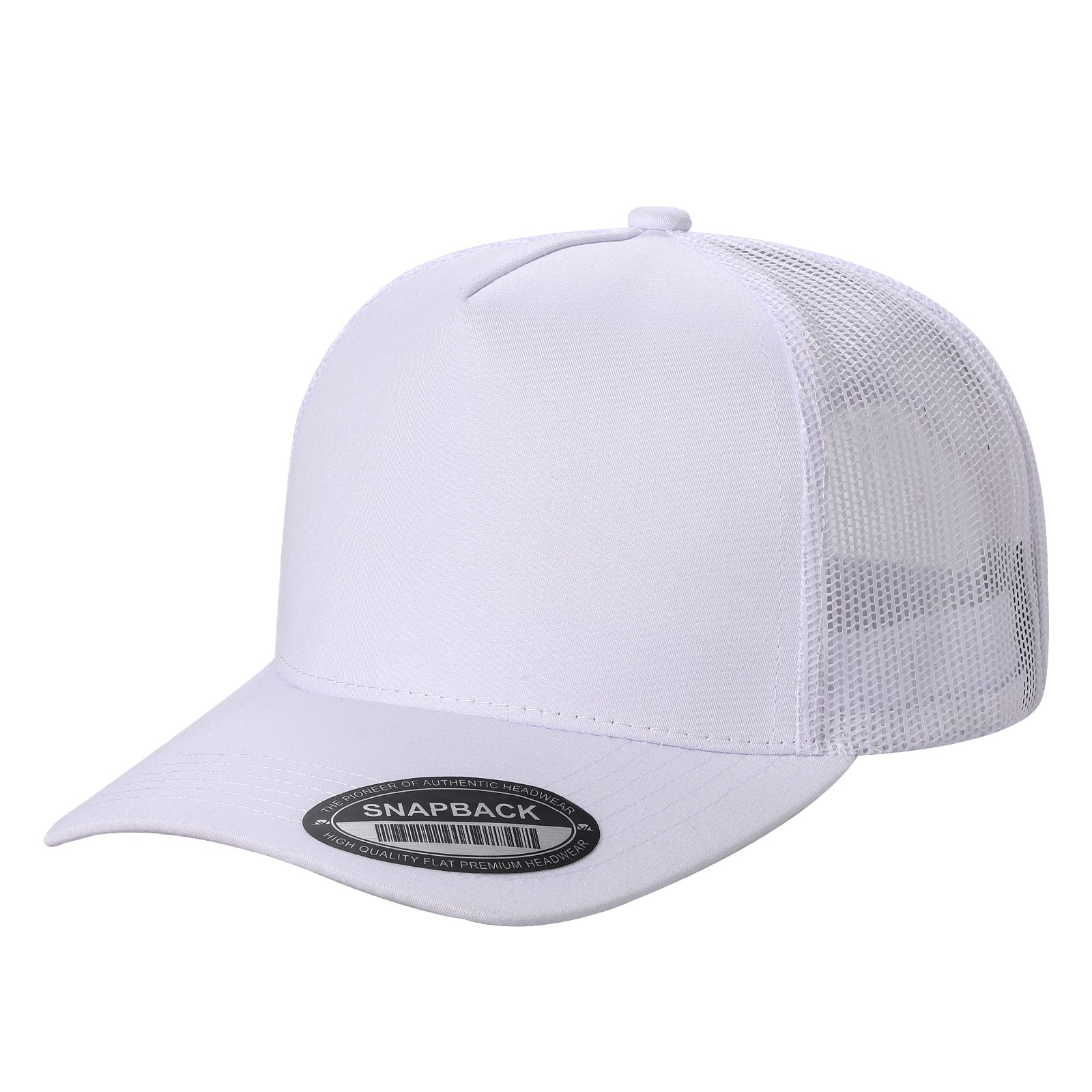 5panel Twill Crown Tracker Mesh Snapback Solid 5trtm - D.GREY - Burzip Wholesale