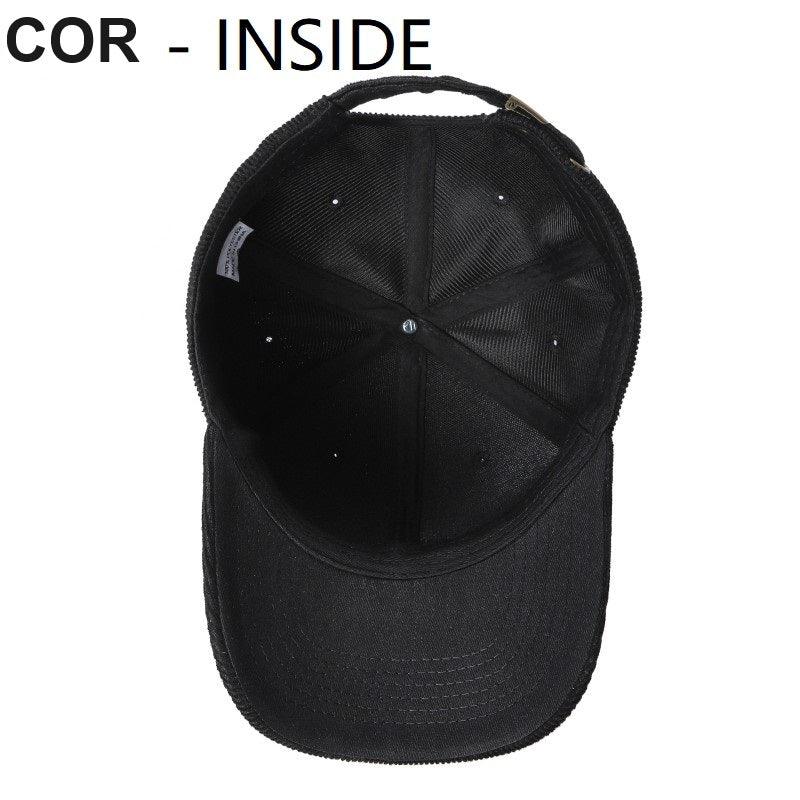 CORDUROY Solid Buckle Hat - selected color - Burzip Wholesale
