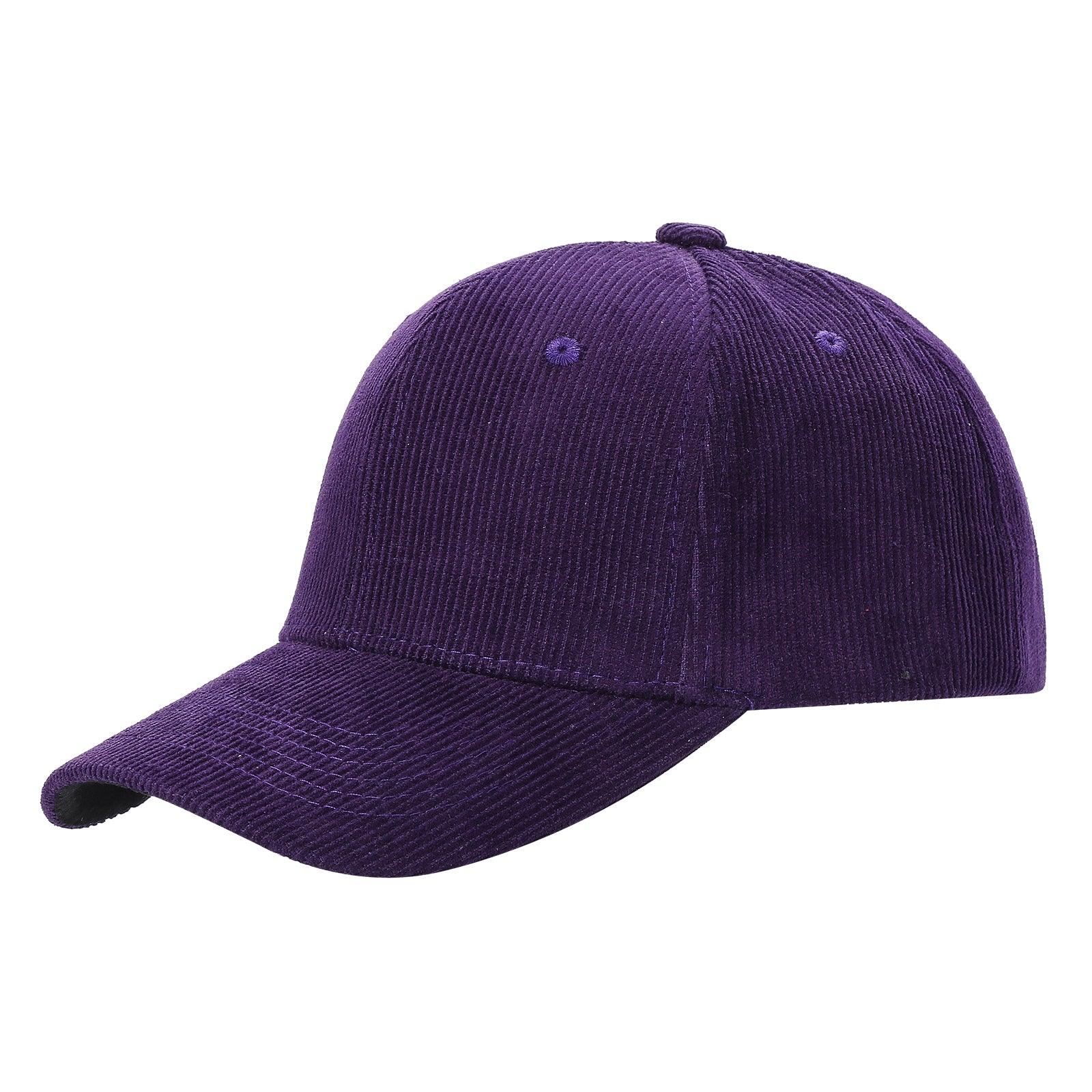 CORDUROY Solid Buckle Hat - selected color - Burzip Wholesale