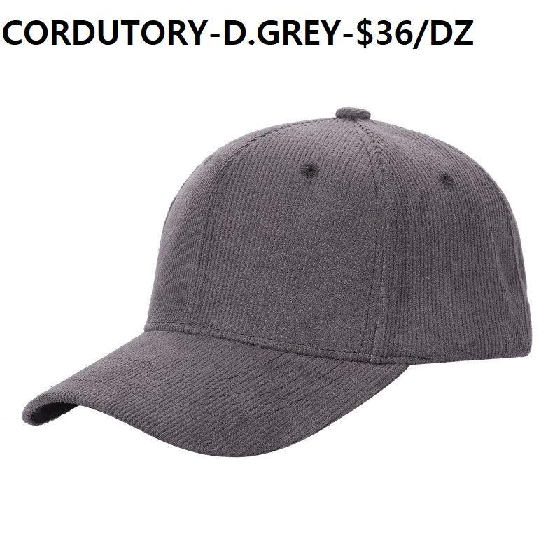 CORDUROY Solid Buckle Hat - L.PINK - Burzip Wholesale
