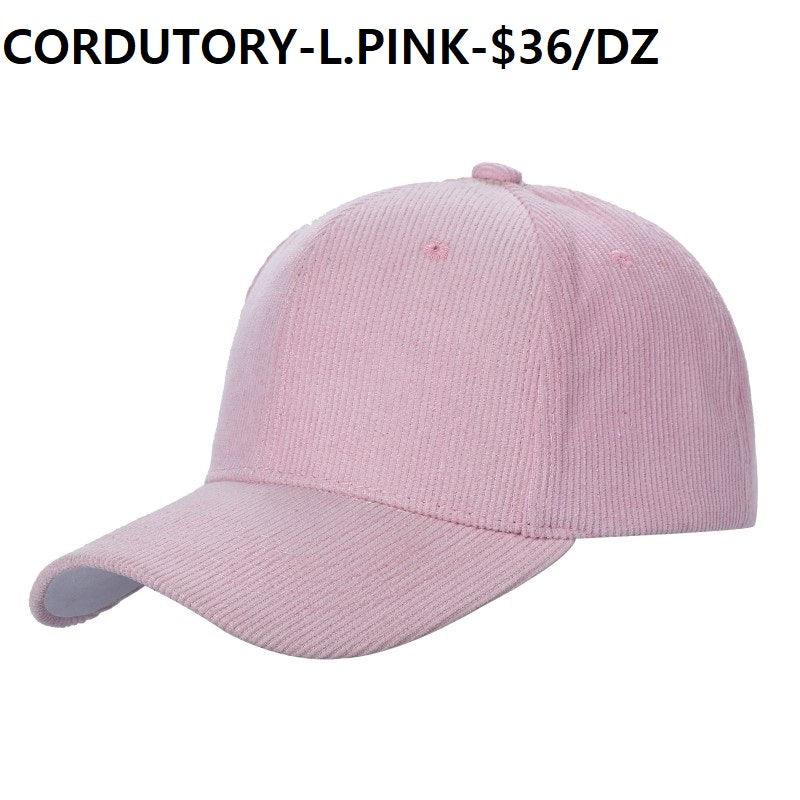 CORDUROY Solid Buckle Hat - NAVY - Burzip Wholesale