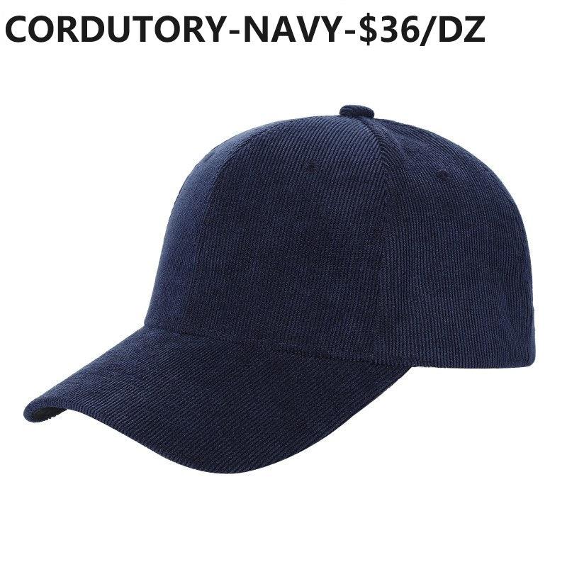 CORDUROY Solid Buckle Hat - Red - Burzip Wholesale
