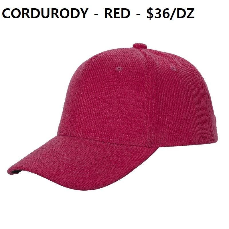 CORDUROY Solid Buckle Hat - Brown - Burzip Wholesale