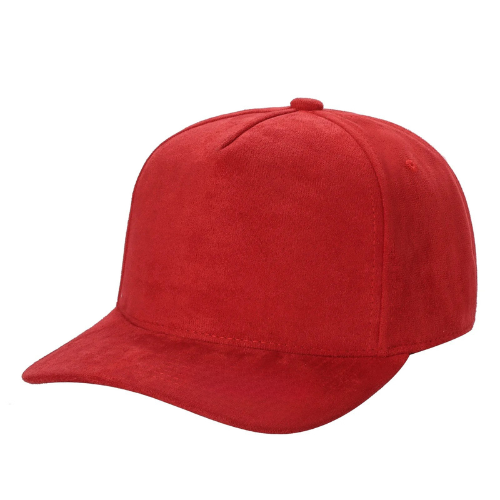 5SUEDE-5Panel Whole Suede Fabric Snapback ballcap-$6.50