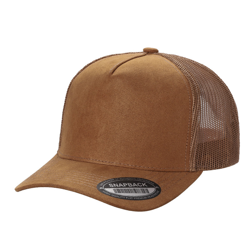 SUM>5PANEL SUEDE FRONT AND MESH BACK KHAKI COLOR