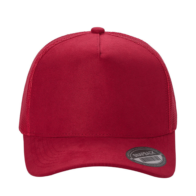 51>SUM>5PANEL SUEDE FRONT AND MESH BACK SOLID ($42/1DZ)